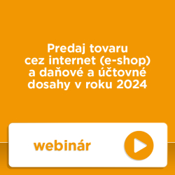 Predaj tovaru cez internet (e-shop) a daov a tovn dosahy v roku 2024