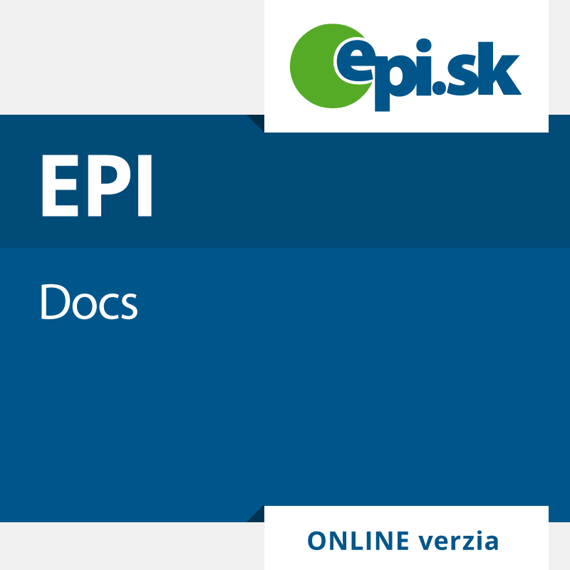 EPI Docs - ročný prístup