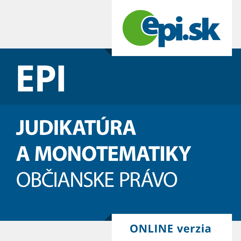 EPI judikatúra a monotematiky - Oblasť Občianske právo
