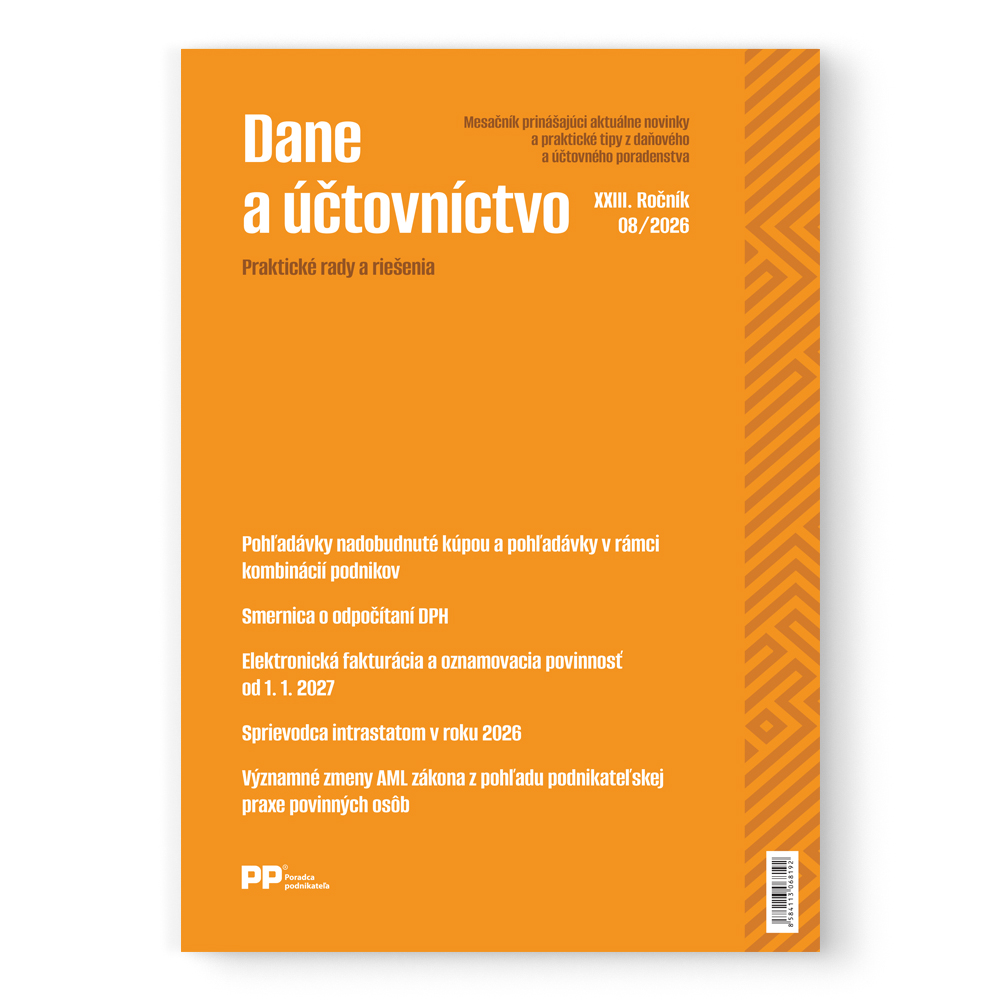 Dane a účtovníctvo 8/2026