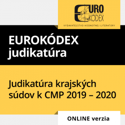 Judikatúra krajských súdov k CMP 2019 – 2020 (ONLINE verzia)