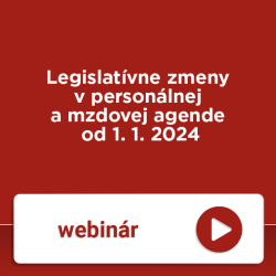 Legislat�vne zmeny v person�lnej a mzdovej agende od 1. 1. 2024