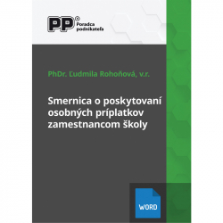 Smernica o poskytovan osobnch prplatkov zamestnancom koly (2022)