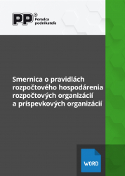 Smernica o pravidlch rozpotovho hospodrenia rozpotovch organizci a prspevkovch organizci (2022)