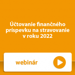 Účtovanie finančného príspevku na stravovanie v roku 2022