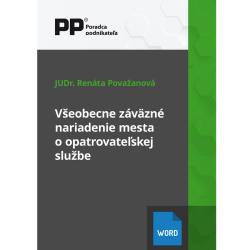 Veobecne zvzn nariadenie mesta o opatrovateskej slube