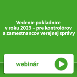 Vedenie pokladnice v roku 2023  pre kontrolrov a zamestnancov verejnej sprvy