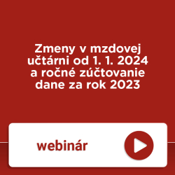 Zmeny v mzdovej utrni od 1. 1. 2024 a ron ztovanie dane za rok 2023
