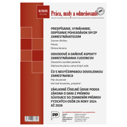 Prca, mzdy a odmeovanie 8/2025