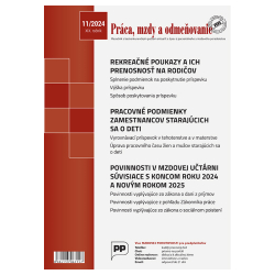 Prca, mzdy a odmeovanie 11/2024