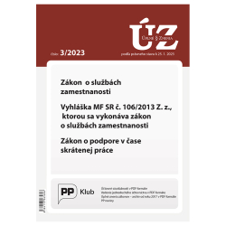 Zákon o službách zamestnanosti, Vyhláška MF SR è. 106/2013 Z. z., Zákon o podpore v èase skrátenej práce