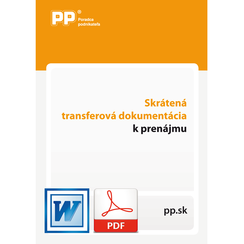 Skrátená transferová dokumentácia k prenájmu